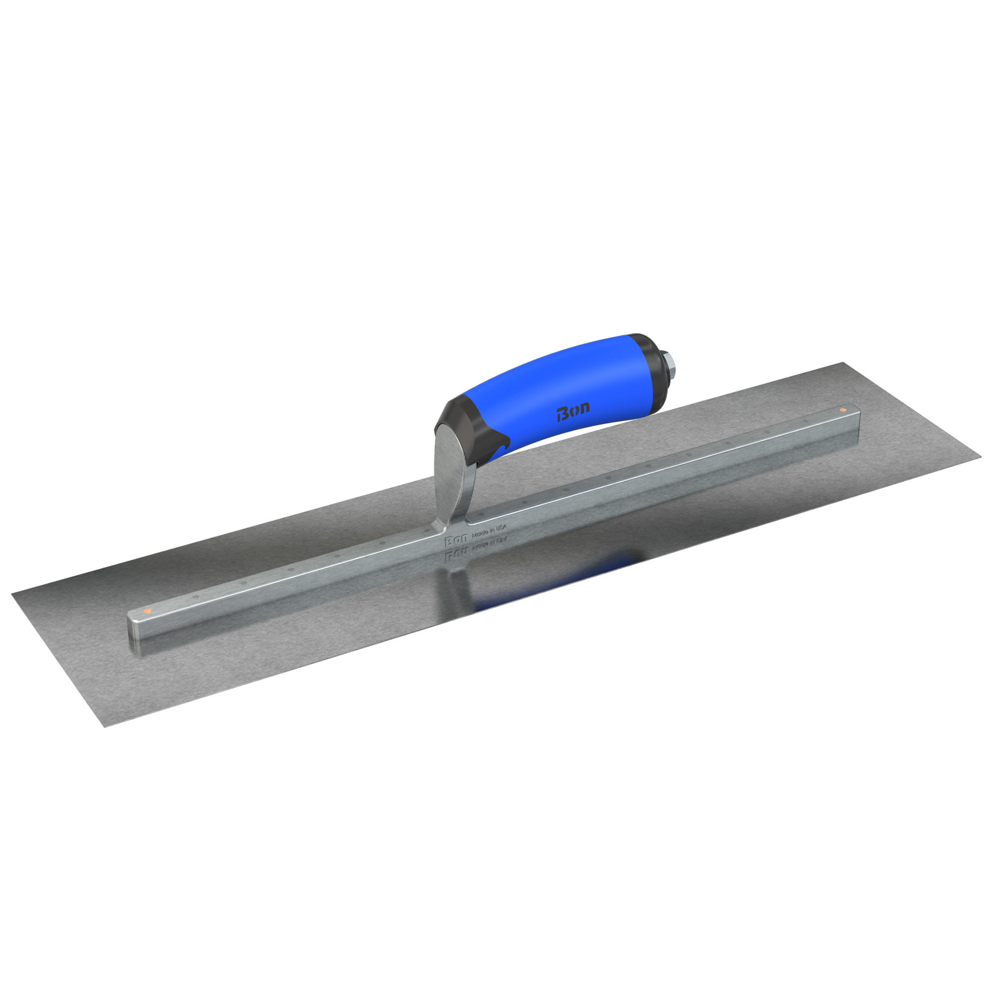 Bon Steel City, Fin. Trowel - Sq. - CarSteel - 20 x 5 - CMFT Grip, Blade Material Carbon Steel, Blade Length 20 in, Blade Width 5 in, Model# 67-244